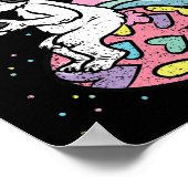 Bunny Gamer Easter Game Controller Egg Hunt Poster (Ecke)