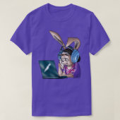 Bunny Gamer Video Game Geek Bunny kann Sie nicht h T-Shirt (Design vorne)
