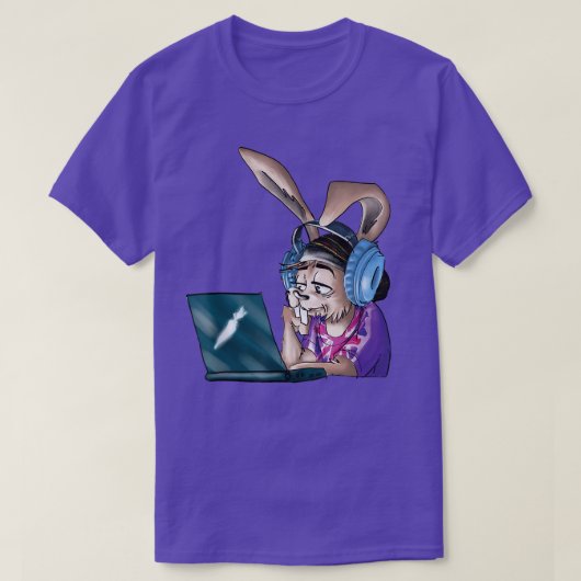 Bunny Gamer Video Game Geek Bunny kann Sie nicht h T-Shirt (Design vorne)