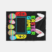 Bunny Gaming Controller Gamer Jungen Lustiger Vide Fleecedecke (Vorderseite (Horizontal))