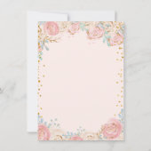 Bunny Garden Frühling Geburtstagsparty Einladung (Rückseite)