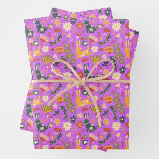 Bunny Garden Geschenkpapier Set (Beispiel)
