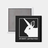 BUNNY GENEHMIGT MAGNET (Vorderseite/Rückseite)