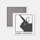 BUNNY GENEHMIGT MAGNET (Vorderseite/Rückseite)