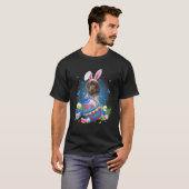 Bunny German Kurzzeiger mit Eierkörbchen E T-Shirt (Vorne ganz)