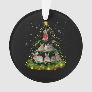 Bunny Gift Weihnachtsbaumleuchte des Kaninchens Ornament