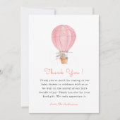 Bunny Girl Baby Dusche Danke (Vorderseite)