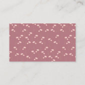 Bunny Girl Baby Showdusche Windeln Raffle Tickets Begleitkarte (Rückseite)