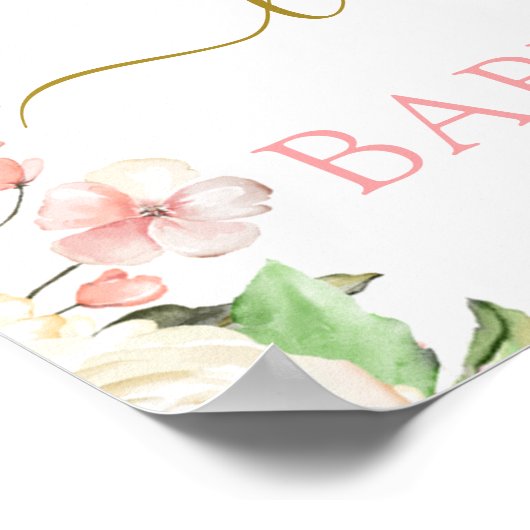 Bunny Girl Begrüßungszeichen Poster (Ecke)