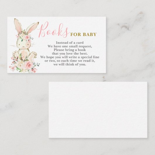 Bunny Girl Bringen Sie eine Book Card Begleitkarte (Vorne/Hinten)