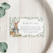 Bunny Girl Greenery Babydusche Buchanfrage Begleitkarte