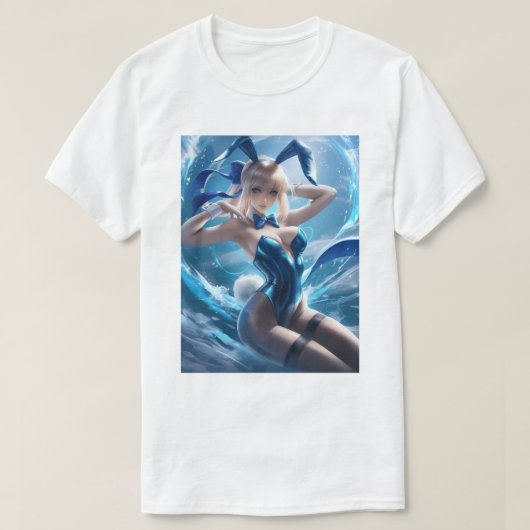 Bunny Girl Saber 50 T-Shirt (Design vorne)