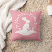 Bunny Girls Baby Birth Stats Pillow Kissen (Decke)