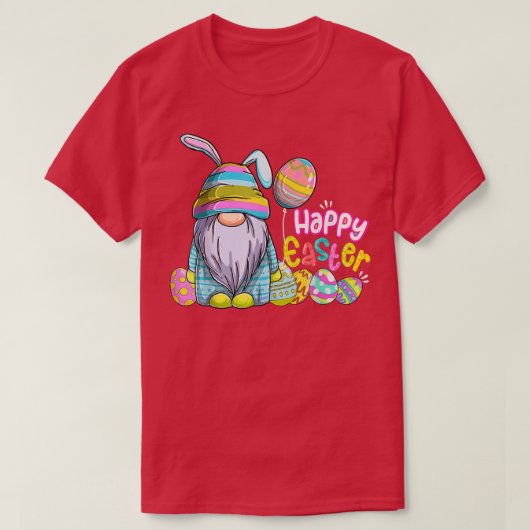 Bunny Gnome Ostereier Jagen Happy Gnome Lover T-Shirt (Design vorne)