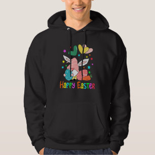 Bunny Gnome Rabbit Egg Jagen Happy Ostertag Ester Hoodie