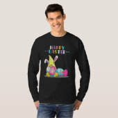Bunny Gnome Rabbit Eggs Hunting Happy Easter Day F T-Shirt (Vorne ganz)