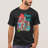 Bunny Gnome Rabbit Eggs Hunting Happy Easter Day F T-Shirt (Vorderseite)