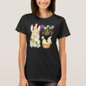Bunny Gnome Rabbit Eggs Hunting Happy Easter Day F T-Shirt (Vorderseite)