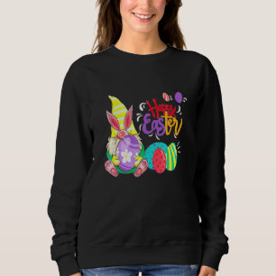 Bunny Gnome Rabbit Eggs Jagd Funny Happy Oster Sweatshirt