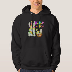 Bunny Gnome Rabbit Eggs Jagd glückliche Osterfeier Hoodie