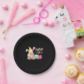 Bunny Gnome Rabbit Eggs Jagd glückliche Osterfeier Pappteller (Party)