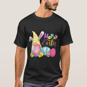 Bunny Gnome Rabbit Eggs Jagd glückliche Osterfeier T-Shirt