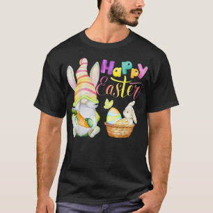Bunny Gnome Rabbit Eggs Jagen Frohe Ostern Tag F T-Shirt
