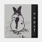 Bunny Go Oops aceo Magnet (Vorne)