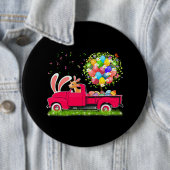 Bunny Goat Riding Lieferwagen LKW Ostereier Tree F Button (Beispiel)