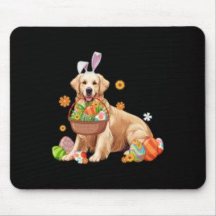 Bunny Golden Retriever Dog Ostereier Bysket Boys Mousepad