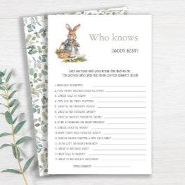 Bunny Greenery, der Daddy Best Baby Shower kennt