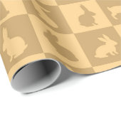 Bunny Grid Wrapping Paper Geschenkpapier (Rolleneckpunkt)