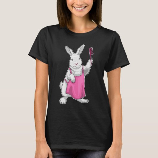 Bunny Hairdresser Comb T-Shirt (Vorderseite)