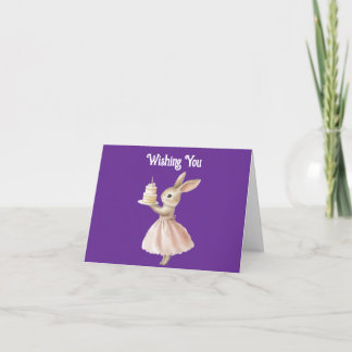 Bunny Happy Birthday Greeting Card Karte