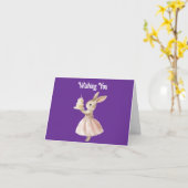 Bunny Happy Birthday Greeting Card Karte (Gelbe Blume)