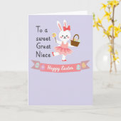 Bunny Happy Easter Season Card Karte (Gelbe Blume)
