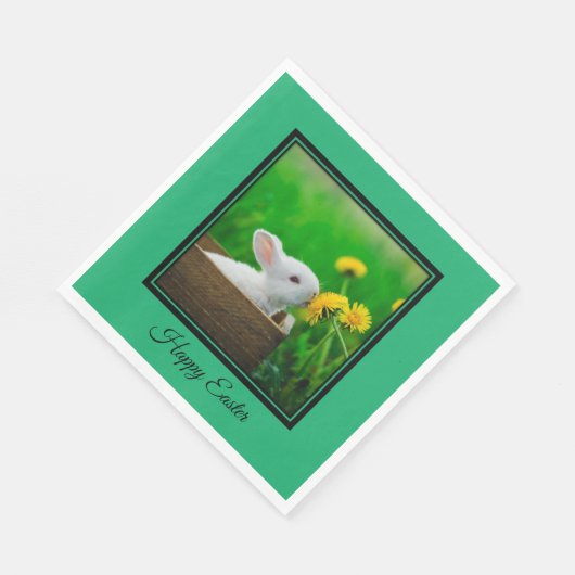 Bunny Happy Oaster Napkins Serviette (Ecke)
