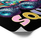 Bunny Happy Ostermonster LKW Liebhaber Egg Huntin Poster (Ecke)