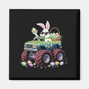 Bunny Happy Ostermonster LKW Liebhaber Kinder Jung Magnet