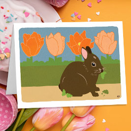 Bunny Happy Spring Card Karte