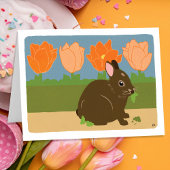Bunny Happy Spring Card Karte