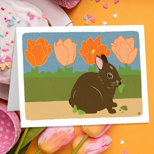 Bunny Happy Spring Card Karte