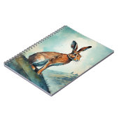 Bunny Hare auf einem Hügel | Notizbuch Notizblock (Linke Seite)