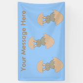 Bunny Hatching von Egg eigenem Banner (Vertikal)