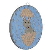 Bunny Hatching von Egg Weird Dart Board Dartscheibe (Vorderseite Links)