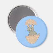 Bunny Hatching von Egg Weird Magnet (Vorderseite/Rückseite)