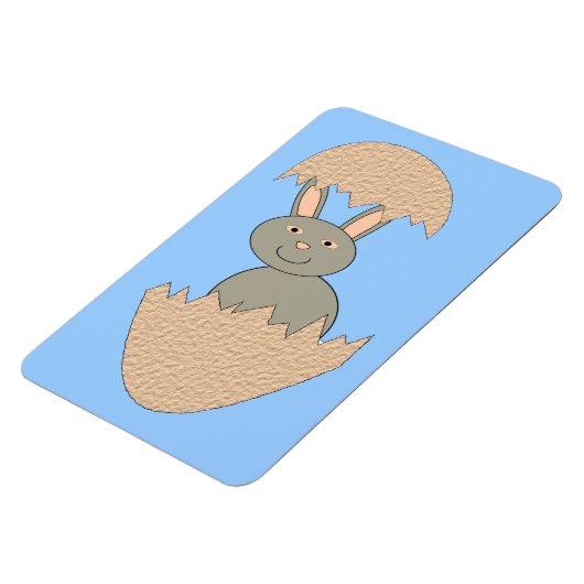 Bunny Hatching von Egg Weird Magnet (Linke Seite)