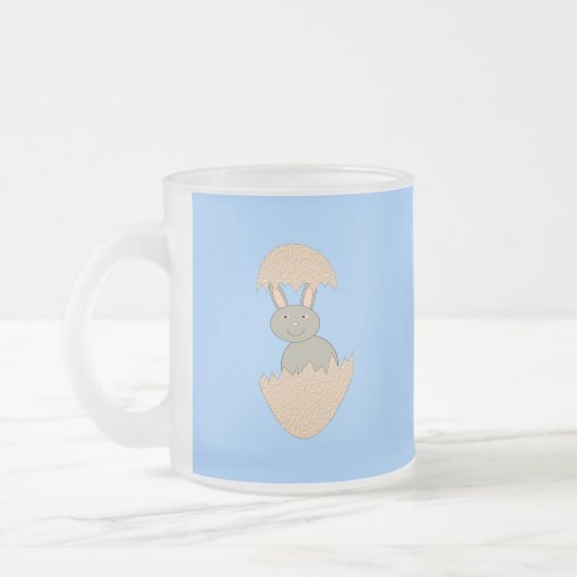 Bunny Hatching von Egg Weird Mattglastasse (Links)