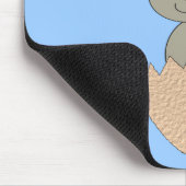 Bunny Hatching von Egg Weird Mousepad (Ecke)