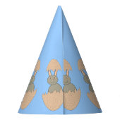 Bunny Hatching von Egg Weird Party Hat Partyhütchen (Rückseite)